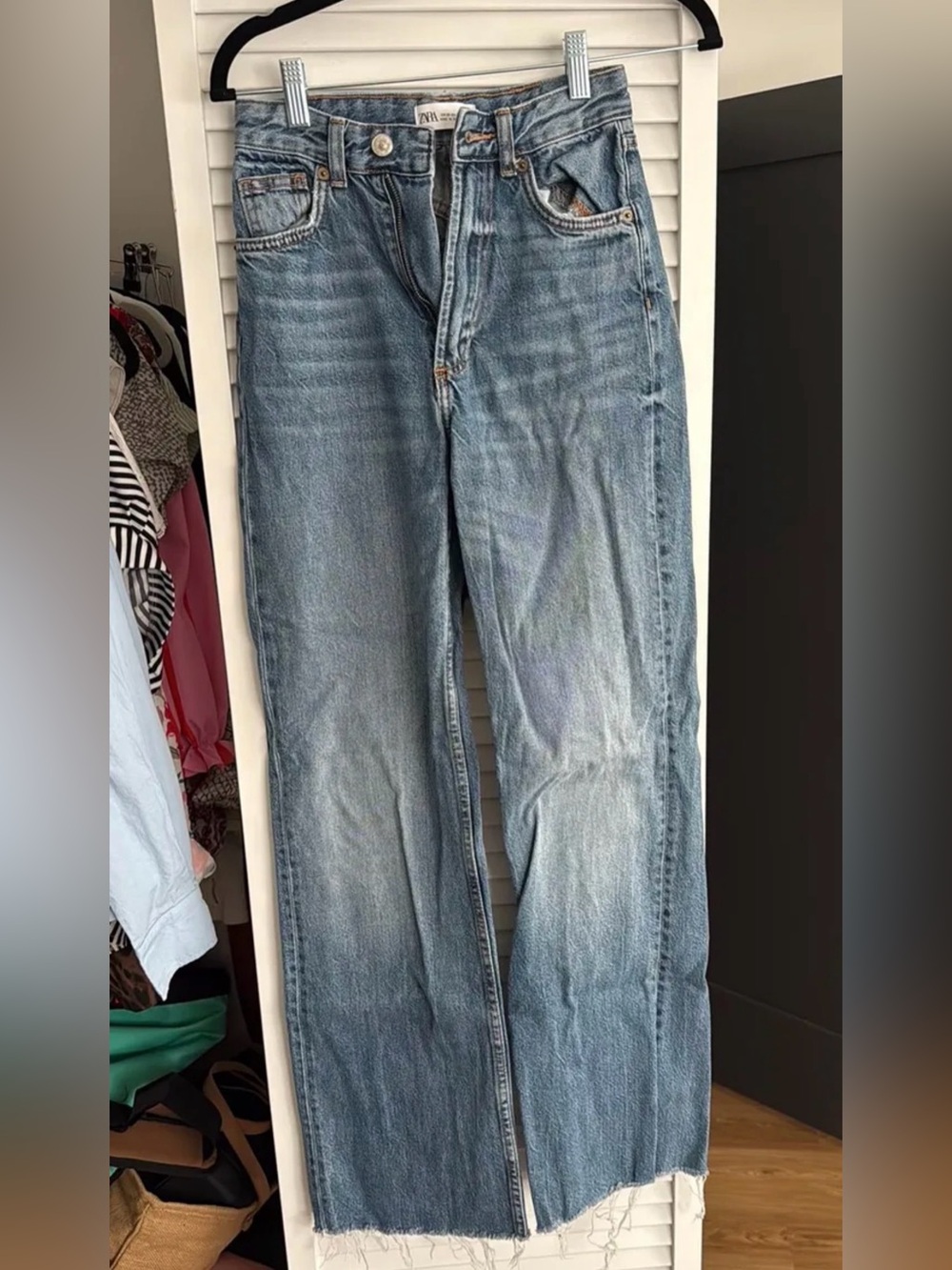 Zara Men's Light Blue Straight Jeans